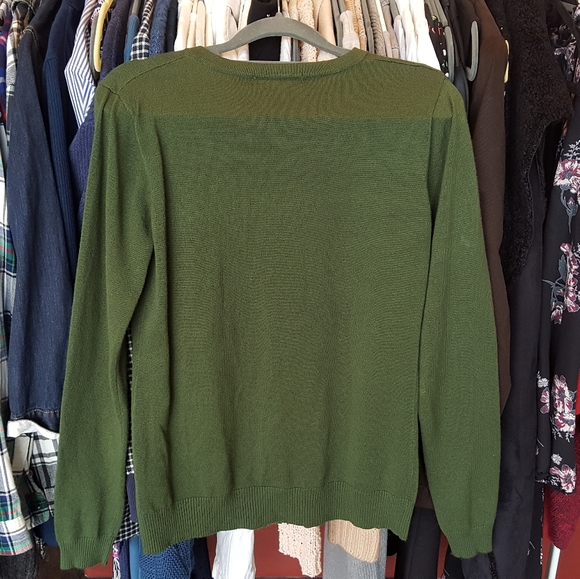 Downeast Cardigan | Button Up | Green | Medium - Picture 2 of 4